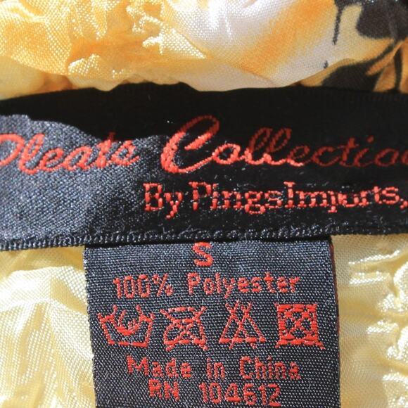 Pleats Collection Women's Lightweight Crinkle Bright Floral Jacket Size S - Picture 13 of 13